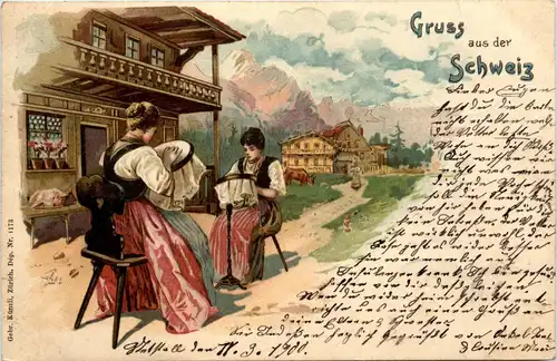 Gruss aus der Schweiz - Litho -272914