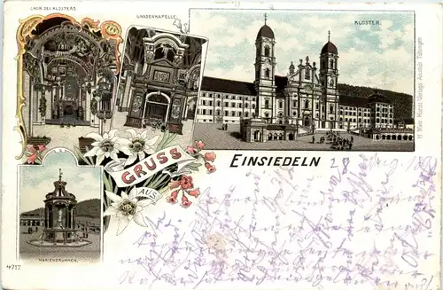 Gruss aus Einsiedeln - Litho -272424