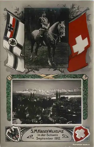 Kaiser Wilhlem II in der Schweiz 1912 -272768
