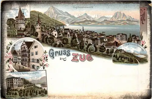 Gruss aus Zug - Litho -272852