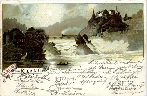 Gruss vom Rheinfall - Litho -272724