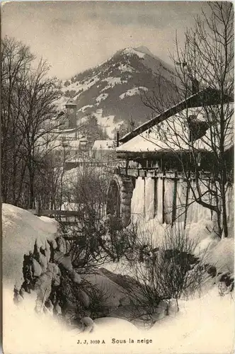 Chateau d Oex - Sous la neige -271718