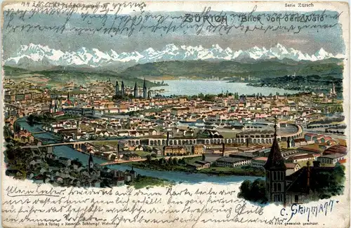 Gruss aus Zürich - Litho -272940