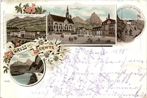 Gruss aus Schwyz - Litho -272836