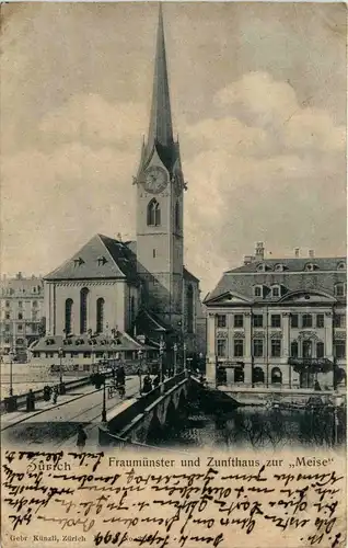 Zürich - Fraumünster und Zunfthaus zur Meise -272394