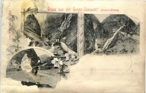 Gruss aus der Gondo Schlucht -272896