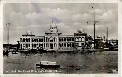 Port Said - The Canal Companys Pretty Offices -30276