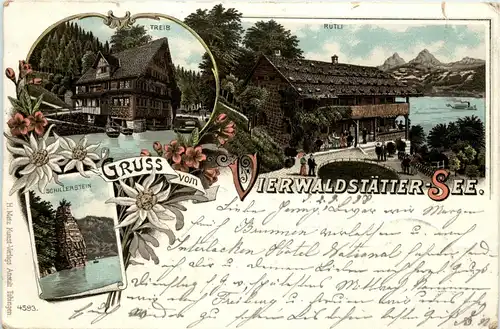 Gruss vom Vierwaldstätter See - Litho -272430