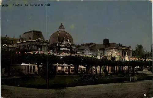 Geneve - Le Kursaal la nuit -273196