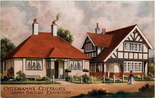 London - Japan-British Exhibition - Oetzmanns Black and white Cottage -271396