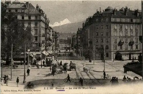 Geneve - La rue du Mont Blanc -273570