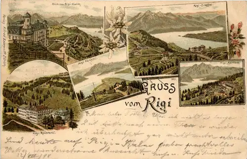 Gruss vom Rigi - Litho -272976
