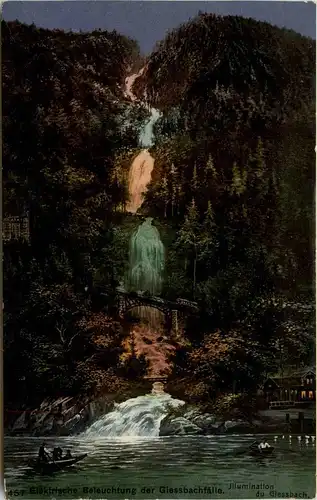 Elektrische Beleuchtung der Giessbachfälle -273546
