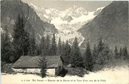 Val Ferret - Glacier de la Neuva et le Tour Noire vus se la Folly -271668