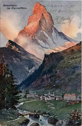 MAtterhorn im Alpenglühen -273214