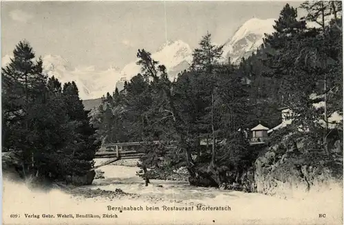 Berninabach beim Restaurant Morteratsch -272798