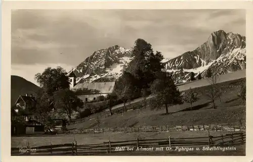 Admont/Steiermark - Admont, Hall mit Gr. Pyhrgas u. Scheiblingstein -310794