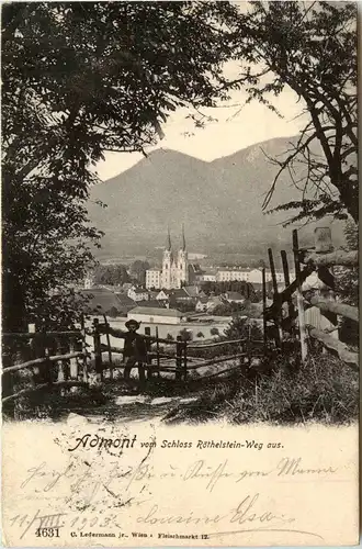 Admont/Steiermark - Admont, vom Schloss Röthelstein-Weg aus -310726