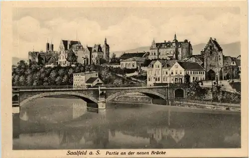 Saalfeld a.S. - Partie an der neuen Brücke -300386