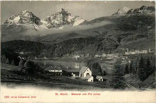 St. Moritz - Meierei mit Piz Julier -272792