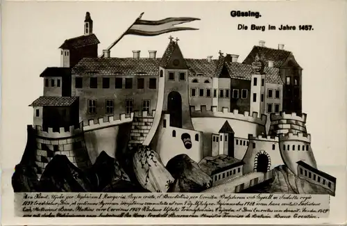 Sonstige Burgenland - Güssing, Die Burg im Jahre 1457 -311548