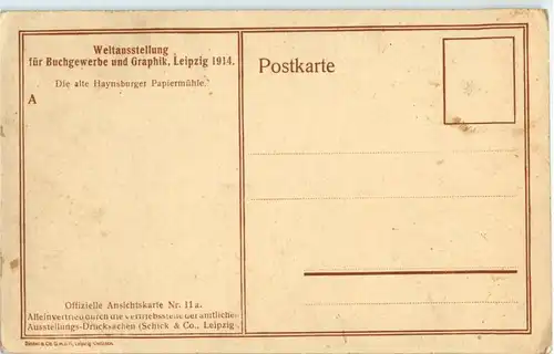 Leipzig - Weltausstellung für Buchgewerbe 1914 -36678