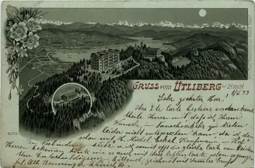 Gruss vom Ütliberg - Litho -272880