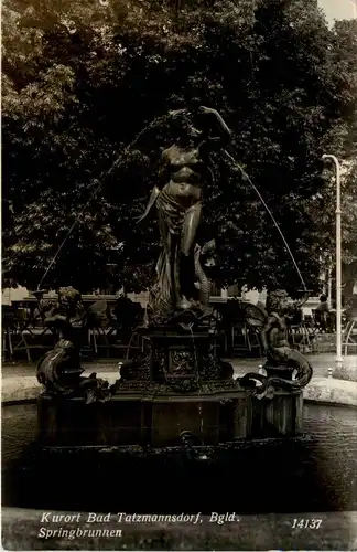 Bad Tatzmannsdorf, Kurort, Herz-und Frauenheilbad, Springbrunnen -311804