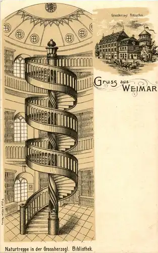 Gruss aus Weimar - Litho -36894