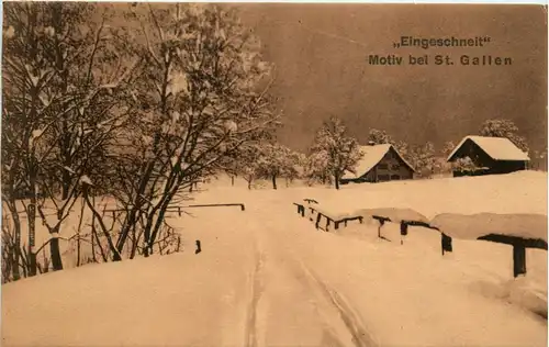 Eingeschneit - Motiv bei St. Gallen -273880
