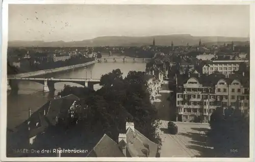 Basel - Die drei Rheinbrücken -273878