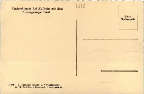 Sonstige/Tirol - Vorder-Thiersee bei Kufstein mit dem Kaisergebirge -311396