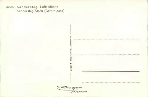 Kandersteg - Luftseilbahn -274088