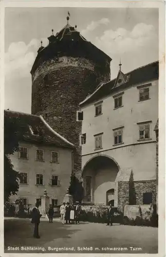 Sonstige Burgenland - Stadt Schlaining, Schloss mit schwarzem Turm -311652