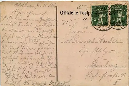 Solothurn - 52. Generalversammlung 1910 -274272