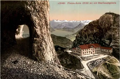 Pilatus Kulm mit Oberhauptgalerie -273724