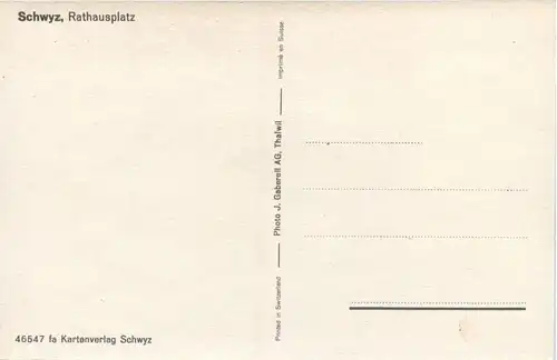 Schwyz - Rathausplatz -274124