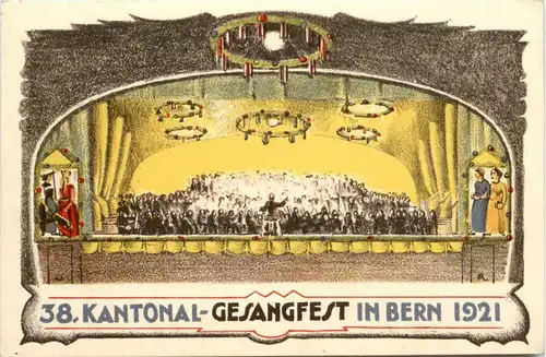 Bern - 38. Kantonal Gesangsfest 1921 -274506