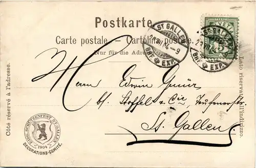 St. Gallen - Eidg. Schützenfest 1904 -274664