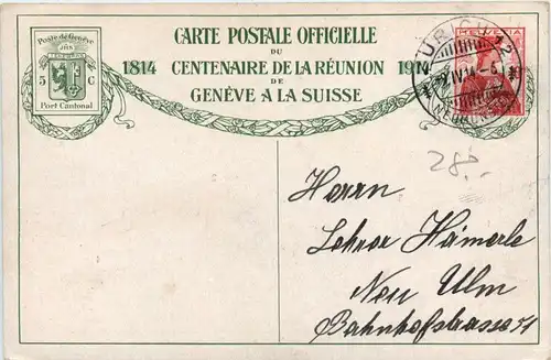 Geneve - Centenaire de la Reunion 1914 -274182