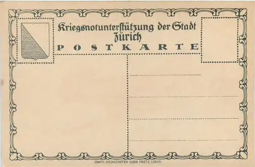 Kriegsnotunterstützung der Stadt Zürich -274624