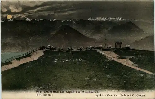 Rigi Kulm bei Mondschein -273740