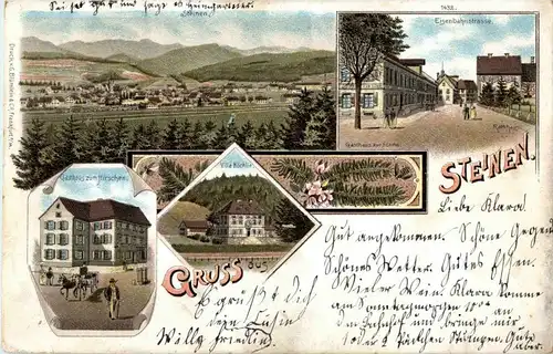 Gruss aus Steinen - Litho -33308