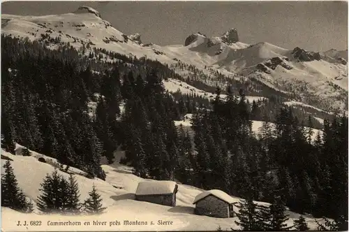 Lammerhorn en hiver pres Montana sur Sierre -275284