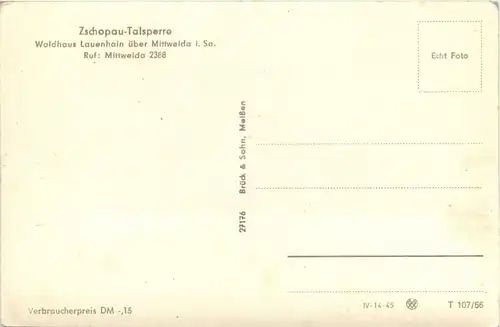 Zschopau - Talsperre -276994