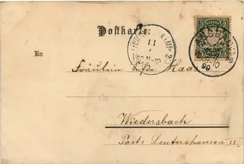 Souvenir Lucerrne - Werbekarte suchard - Litho -275964