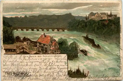 Der Rhein bei Schaffhausen - Litho -274322