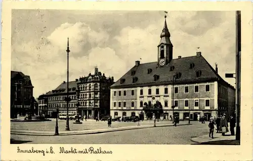 Annaberg - Markt und Rathaus -277150