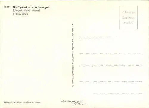 Die Pyramiden von Euseigne - Eringtal Postbus -276326