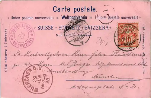 Gruss vom Rheinfall - Litho -276160